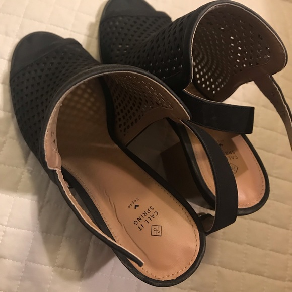 Open Toe/Heel Wedge Sandal - Picture 2 of 2